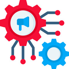 Automation flat color icon