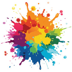 Exploding Colors A Dynamic and Colorful Paint Splash