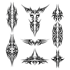 Fototapeta premium Intricate Tribal Tattoo Vector with Ethnic