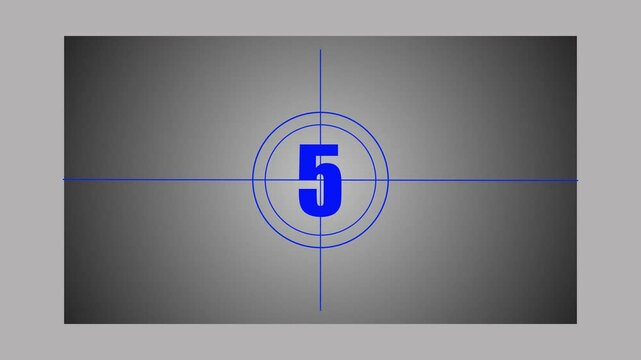 Modern design old movies, flat design, sport applications, new year, banners and social media posters. Realtime countdown from ten to zero with 10 Seconds Countdown animation in white background.