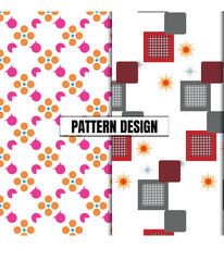 Collection of seamless ornamental vector patterns and swatches. Colorful geometric oriental backgrounds.