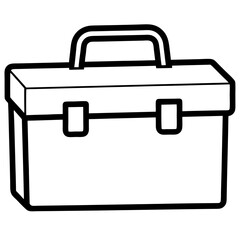 vector illustration of a briefcase