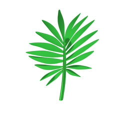vector illustration of a green leaf