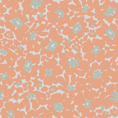 Vector flower all over seamless repeat pattern