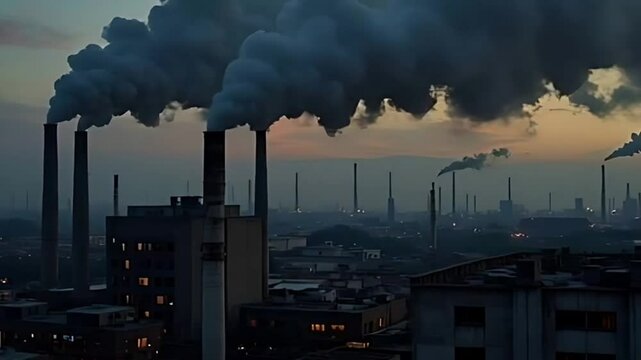 Urban Pollution at Twilight