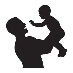 Vector Silhouette of Dad Lifting Baby – Parenting and Love Symbol
father-baby-silhouette-love-vector.eps
