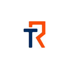 TR Letter elegant initial logo design