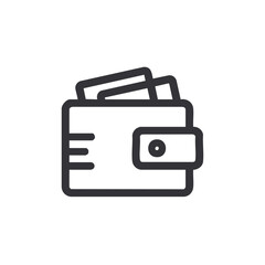 Wallet brimming with cash essentials icon