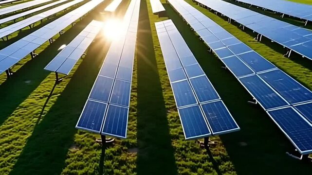 Solar Panel Farm from Above