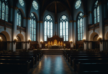 Fototapeta premium interior of church