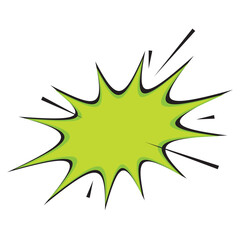 Abstract Comic background with blank speech bubble. Comic burst, bursting star, starburst speech bubbles. Vector illustration.