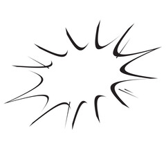 Abstract Comic background with blank speech bubble. Comic burst, bursting star, starburst speech bubbles. Vector illustration.