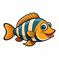 vector illustration of a fish
