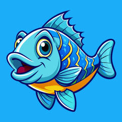 vector illustration of a fish