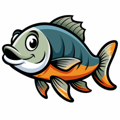 Obraz premium fish on a white background