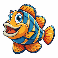 vector illustration of a fish
