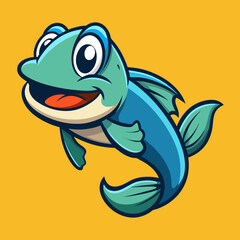 frog, cartoon, animal, green, vector, illustration, amphibian, cute, nature, water, toad, art, funny, isolated, fish, cheerful, happy, character, reptile, wildlife, fun, turtle, smile, toy, pond