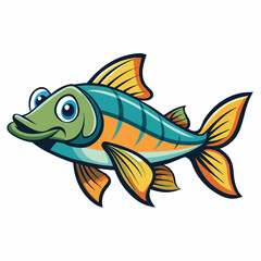 fish on a white background
