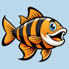 vector illustration of a fish