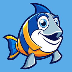 funny fish cartoon