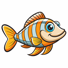 vector illustration of a fish