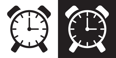 Timers and clock vector icon . Vector illustration. EPS 10/AI