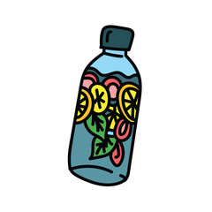 Detox water simple illustration