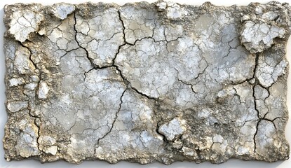 Cracked earth texture, light beige and white