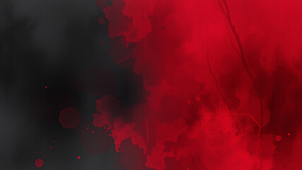 Crimson and charcoal ink wash texture design