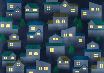 夜の住宅街