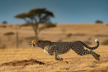 Fastest land animal, known for its incredible speed and spotted coat