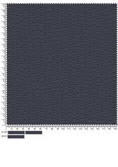 Close Up of Dark Blue Striped Fabric with Measuring Scale