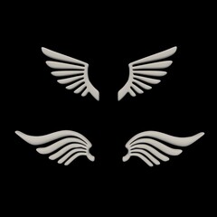 Wings Metal Logo