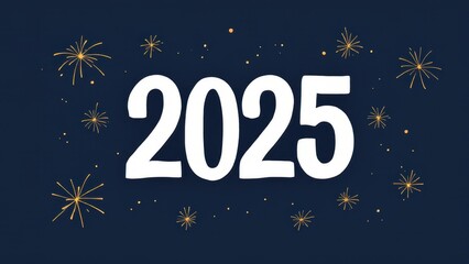 2025 Happy New Year Greeting Card