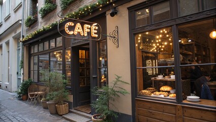 street cafe in paris
