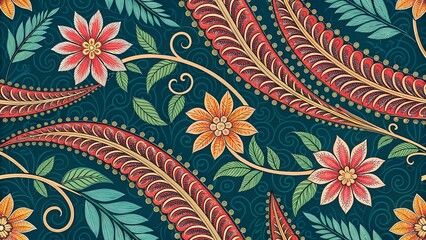 seamless pattern with flowers