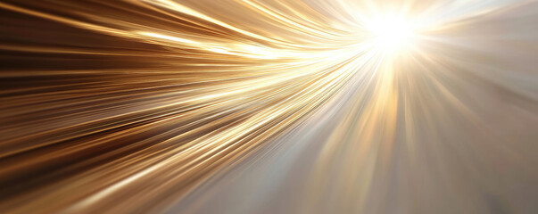 Obraz premium Radiant golden rays converge to a bright center