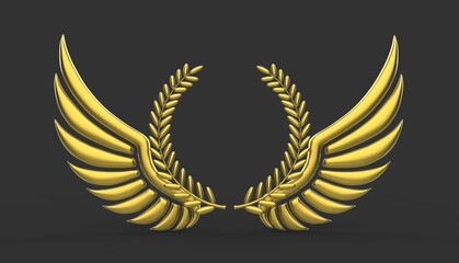 Obraz premium Wings Metal Logo