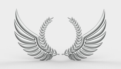 Wings Metal Logo