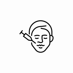 face contouring icon sign vector