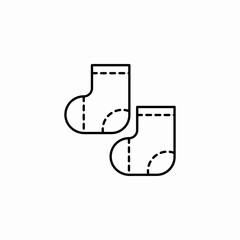 hanging socks icon sign vector