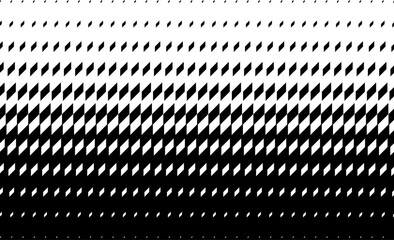 Geometric pattern based on rhombs on a white background.Seamless in one direction. Short fade out. 