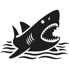 Aggressive Shark Attack Icon