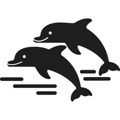 Jumping Dolphins Icon