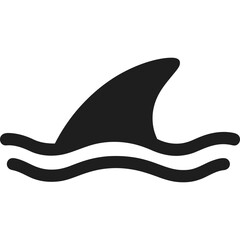 Shark Fin Water Icon