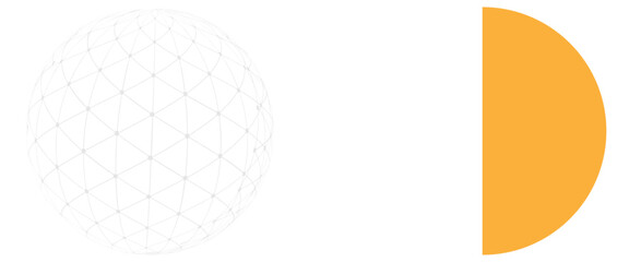 Vector modern technology rounded lines	