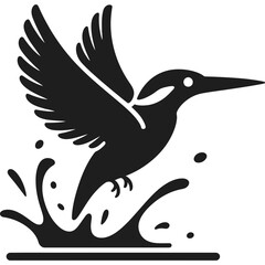 Bird Water Splash Icon