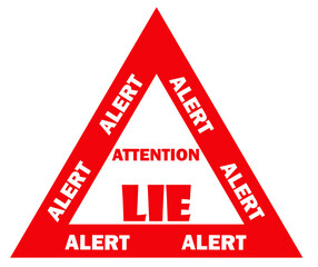 Bold red text "Alert" on a white background, ideal for emergency notifications, warnings, online security alerts, scam warnings, or urgent digital messages.