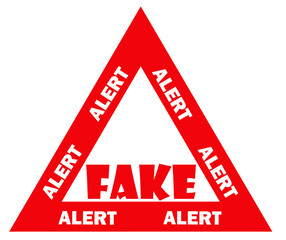 Bold red text "Alert" on a white background, ideal for emergency notifications, warnings, online security alerts, scam warnings, or urgent digital messages.