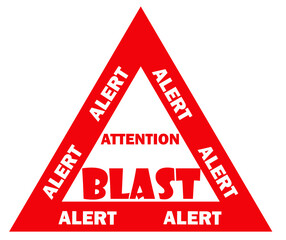Bold red text "Alert" on a white background, ideal for emergency notifications, warnings, online security alerts, scam warnings, or urgent digital messages.
